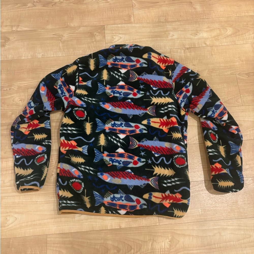 Patagonia Snap T Synchilla Men’s Salmon Energy Old Growth Green - Picture 3 of 3